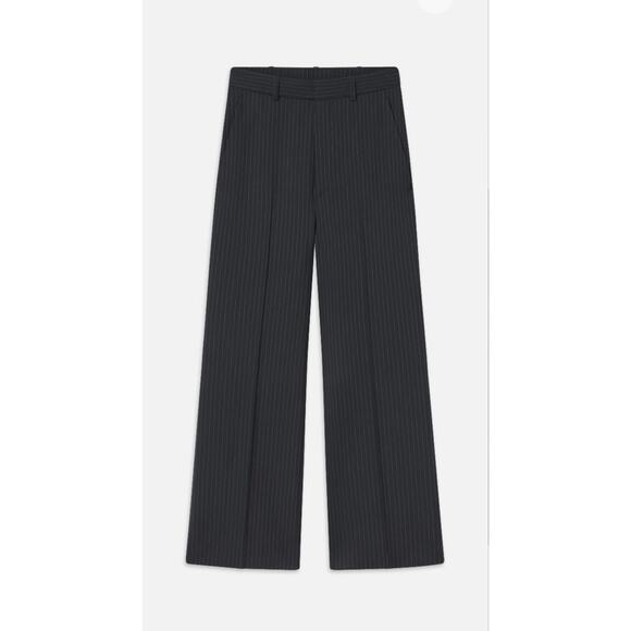 FRAME relaxed trouser in Navy Multi, MID RISE, WIDE LEG ,new with tags $448.00